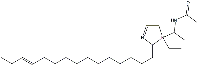 1-[1-(Acetylamino)ethyl]-1-ethyl-2-(12-pentadecenyl)-3-imidazoline-1-ium Structure