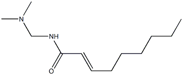 N-[(Dimethylamino)methyl]-2-nonenamide 구조식 이미지