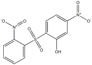 5-Nitro-2-[(2-nitrophenyl)sulfonyl]phenol 구조식 이미지