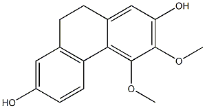 3,4-Dimethoxy-9,10-dihydrophenanthrene-2,7-diol 구조식 이미지