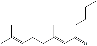 7,11-Dimethyl-6,10-dodecadien-5-one 구조식 이미지