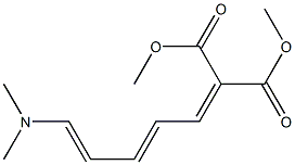 2-(5-Dimethylamino-2,4-pentanedienylidene)malonic acid dimethyl ester 구조식 이미지