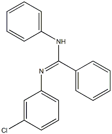 N-Phenyl-N'-(3-chlorophenyl)benzamidine 구조식 이미지