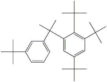 2-(2,3,5-Tri-tert-butylphenyl)-2-(3-tert-butylphenyl)propane Structure