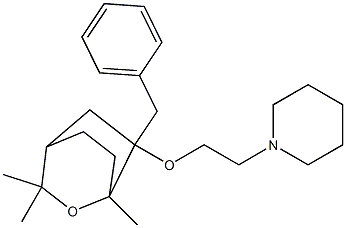 1,3,3-Trimethyl-6-benzyl-6-(2-piperidinoethoxy)-2-oxabicyclo[2.2.2]octane Structure