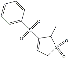 2,5-Dihydro-2-methyl-3-phenylsulfonylthiophene 1,1-dioxide Structure