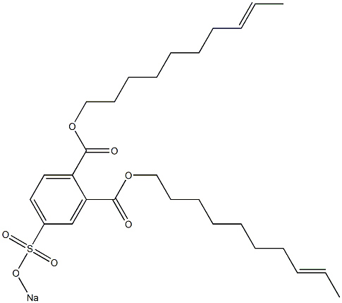 4-(Sodiosulfo)phthalic acid di(8-decenyl) ester 구조식 이미지