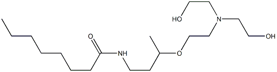 N-[3-[2-[Bis(2-hydroxyethyl)amino]ethoxy]butyl]octanamide 구조식 이미지