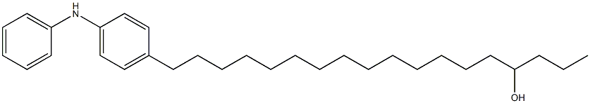 4-(15-Hydroxyoctadecyl)phenylphenylamine Structure