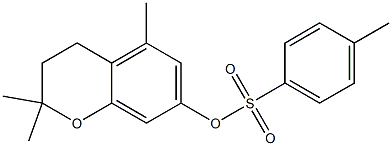 3,4-Dihydro-2,2,5-trimethyl-7-[(4-methylphenyl)sulfonyloxy]-2H-1-benzopyran Structure