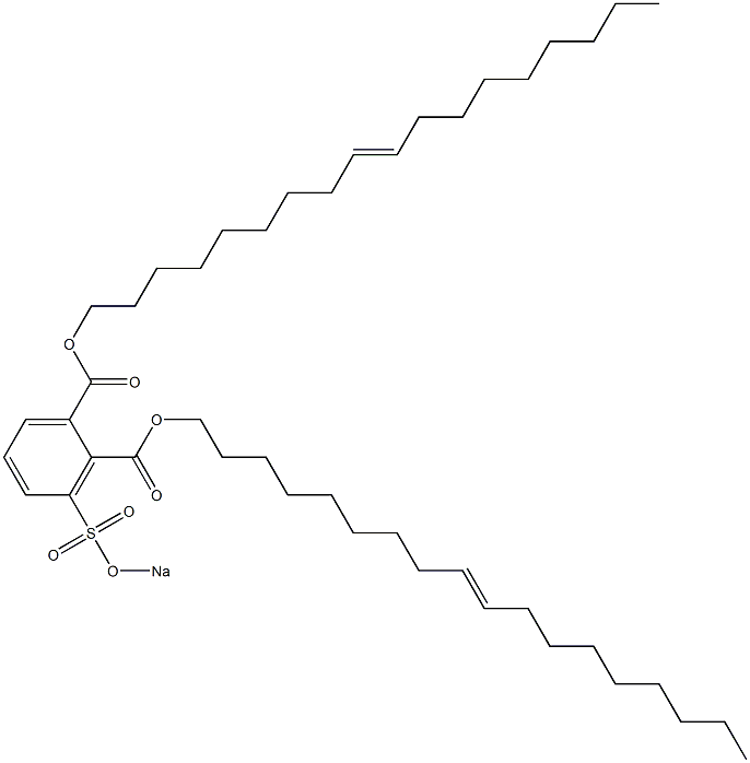 3-(Sodiosulfo)phthalic acid di(9-octadecenyl) ester 구조식 이미지