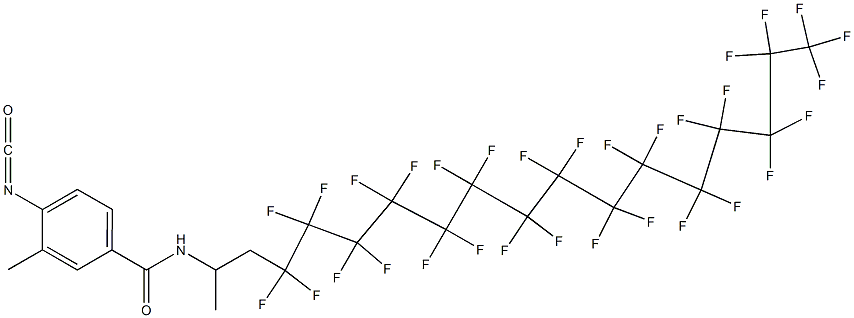 4-Isocyanato-3-methyl-N-[2-(hentriacontafluoropentadecyl)-1-methylethyl]benzamide Structure