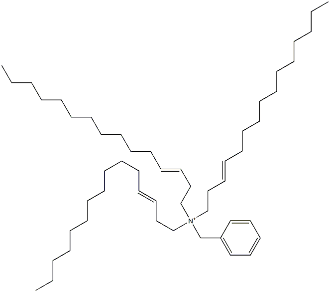 Tri(3-pentadecenyl)benzylaminium Structure