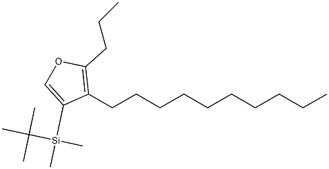 4-(tert-Butyldimethylsilyl)-3-decyl-2-propylfuran 구조식 이미지