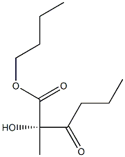 (S)-2-Hydroxy-2-(1-oxobutyl)propanoic acid butyl ester 구조식 이미지