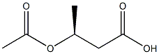 [S,(+)]-3-Acetyloxybutyric acid 구조식 이미지