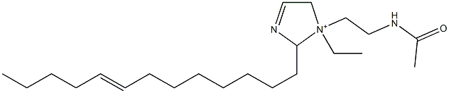 1-[2-(Acetylamino)ethyl]-1-ethyl-2-(8-tridecenyl)-3-imidazoline-1-ium Structure