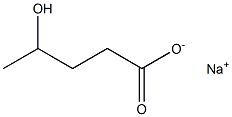 4-Hydroxyvaleric acid sodium salt 구조식 이미지