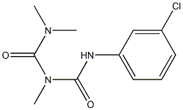 1-(3-Chlorophenyl)-3-methyl-5,5-dimethylbiuret Structure