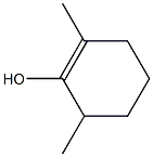 2,6-Dimethyl-1-cyclohexen-1-ol 구조식 이미지