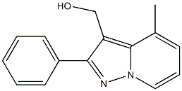 4-Methyl-2-phenylpyrazolo[1,5-a]pyridine-3-methanol Structure