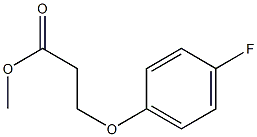 3-(p-Fluorophenoxy)propionic acid methyl ester 구조식 이미지