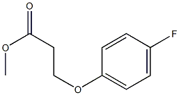 3-(p-Fluorophenoxy)propionic acid methyl ester Structure