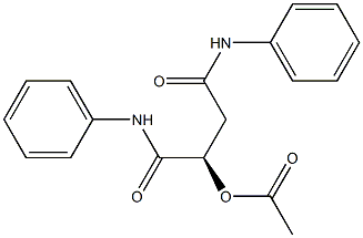[R,(-)]-2-(Acetyloxy)-N,N'-diphenylsuccinamide Structure