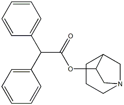 1-Azabicyclo[3.2.1]octan-6-ol diphenylacetate 구조식 이미지