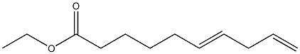 6,9-Decadienoic acid ethyl ester Structure