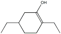 2,5-Diethyl-1-cyclohexen-1-ol Structure