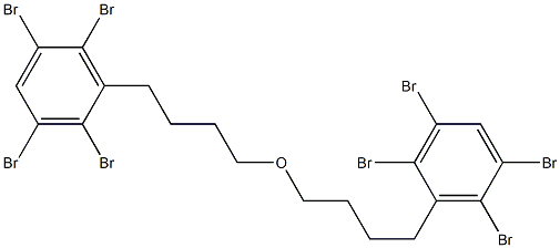 2,3,5,6-Tetrabromophenylbutyl ether 구조식 이미지