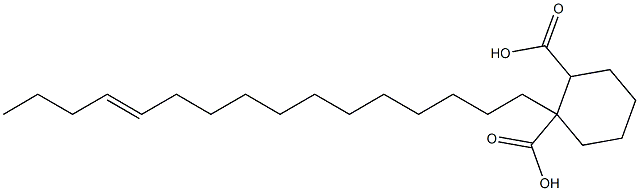 Cyclohexane-1,2-dicarboxylic acid hydrogen 1-(12-hexadecenyl) ester Structure