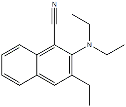 2-(Diethylamino)-3-ethylnaphthalene-1-carbonitrile 구조식 이미지