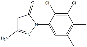 3-Amino-1-(2,3-dichloro-4,5-dimethylphenyl)-5(4H)-pyrazolone Structure
