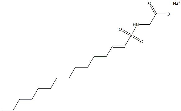 N-(1-Tetradecenylsulfonyl)glycine sodium salt 구조식 이미지