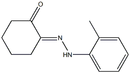 2-[2-(2-Methyl-phenyl)hydrazono]cyclohexanone Structure