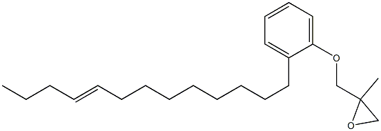2-(9-Tridecenyl)phenyl 2-methylglycidyl ether Structure