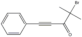 4-Methyl-4-bromo-1-phenyl-1-pentyn-3-one Structure