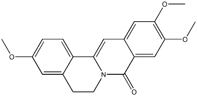 5,6-Dihydro-3,10,11-trimethoxy-8H-dibenzo[a,g]quinolizin-8-one Structure