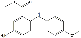 5-Amino-2-(p-anisidino)benzoic acid methyl ester Structure