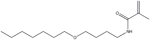 N-(4-Heptyloxybutyl)methacrylamide 구조식 이미지