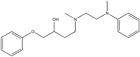 1-Phenoxy-4-[N-[2-(N-phenylmethylamino)ethyl]methylamino]-2-butanol 구조식 이미지