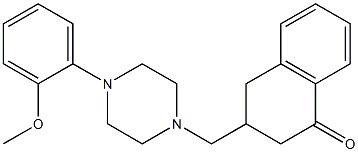 3-[4-(2-Methoxyphenyl)piperazinomethyl]tetralin-1-one Structure