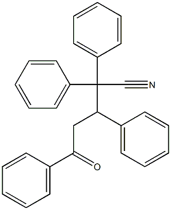 5-Oxo-2,2,3,5-tetraphenylvaleronitrile Structure