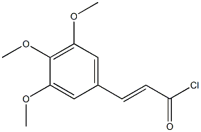 (E)-3-(3,4,5-Trimethoxy-phenyl)-acryloyl chloride Structure