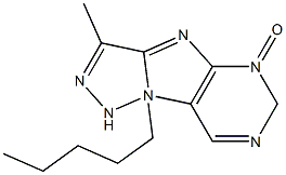 3-Methyl-9-pentyl-6H-[1,2,4]-triazolo-[4,3-f]-purin-5(9H)-one Structure