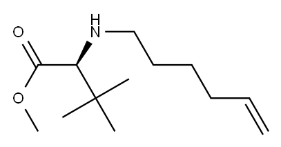 L-VALINE, N-5-HEXEN-1-YL-3-METHYL-, METHYL ESTER Structure