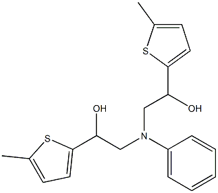 2-([2-HYDROXY-2-(5-METHYL-THIOPHEN-2-YL)-ETHYL]-PHENYL-AMINO)-1-(5-METHYL-THIOPHEN-2-YL)-ETHANOL Structure