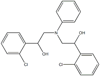 1-(2-CHLORO-PHENYL)-2-([2-(2-CHLORO-PHENYL)-2-HYDROXY-ETHYL]-PHENYL-AMINO)-ETHANOL 구조식 이미지